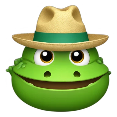 Un sapo con sombrero sticker