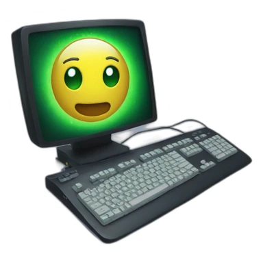 Computer with gaming lights sticker