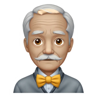 Very old man with neckBow. sticker