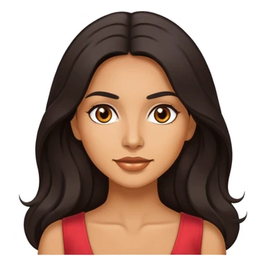 attractive Latina woman with long dark hair sticker