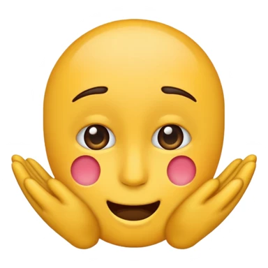 Make me a emoji backing off but embarrassed sticker