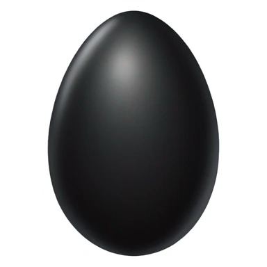 black egg sticker
