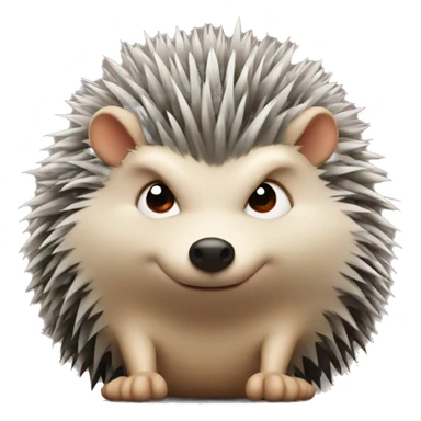 Angry little hedgehog sticker
