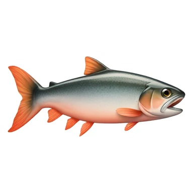 Salmon fish sticker