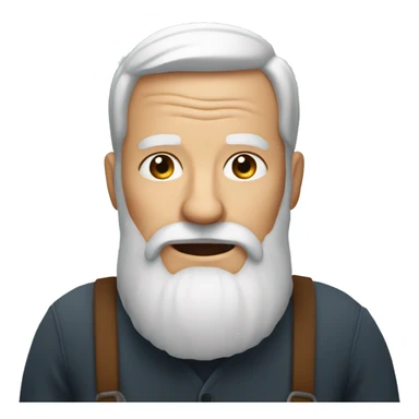 Old man with ginger beard  sticker
