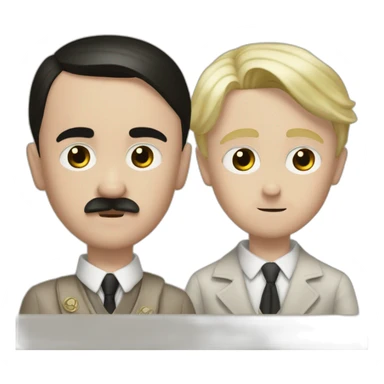 Adolf hitler and drago malfoy sticker