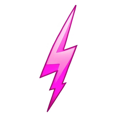 Pink rock and roll lightning bolt sticker