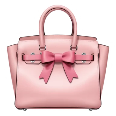 light pink birkin bag with bow sticker