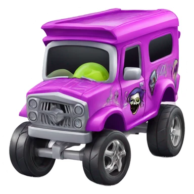 Hot wheels monster high Ghoul Mobile car sticker