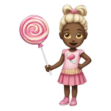 Babygirl with lollipop sticker