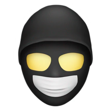 hacker with mask sticker