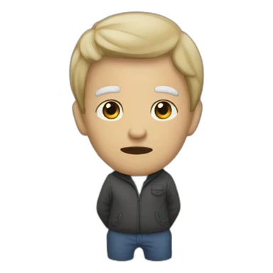 une personne qui tombe dans un troue sticker