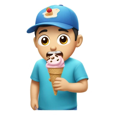 shinchan eating ice cream  sticker