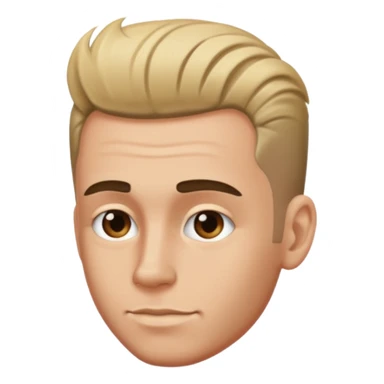 Greased back hair with fade on sides sticker