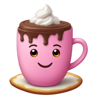 Pink hot chocolate  sticker
