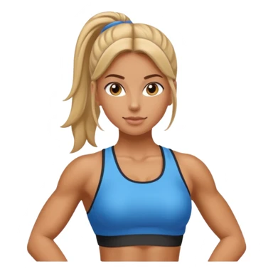 Gym Girl vertical image sticker