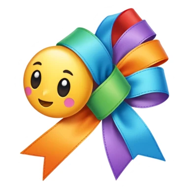 Pookie sticker ribbion sticker