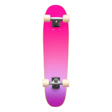 Pink ombre skateboard with glitter  sticker
