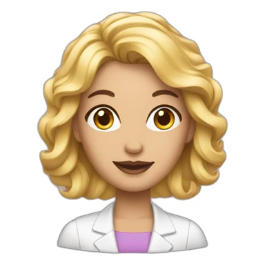 female beautician sticker