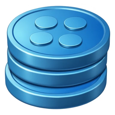 blue coins credit in a package sticker