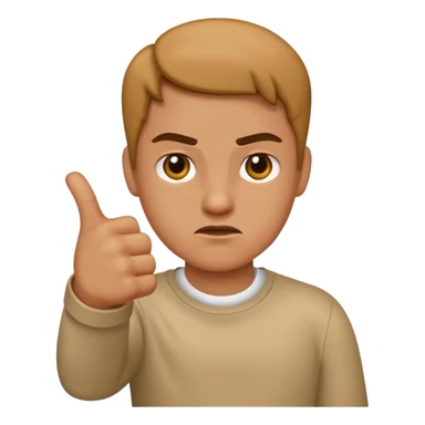 thumbs down, medium skin tone sticker