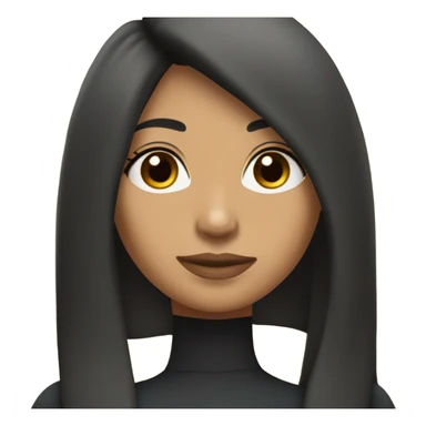 lightskin latin woman with straight long black hair wearing a yoga outfit  sticker