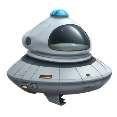 Flying Starship spacecraft bird’s house  sticker