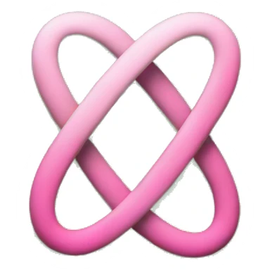 Green and pink infinity symbol sticker