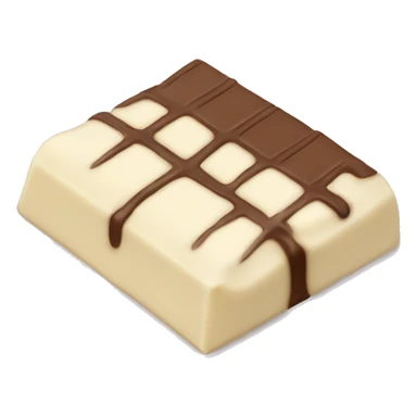 White chocolate bar sticker