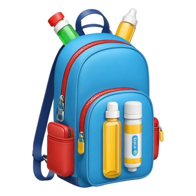 EpiPen in backpack purse not brown different EpiPen sticker