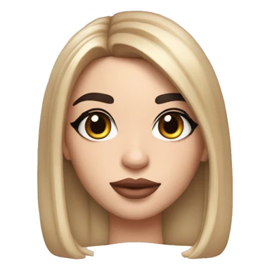 Memoji of Dua Lipa, Big Sister, Portrait sticker