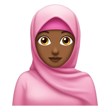 pink niqab and hijab girly girl princess sticker