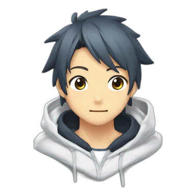 Kazuma de konosuba avec son sweat-shirt du Japon  sticker