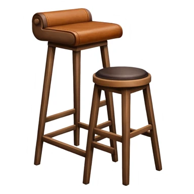 Bar stool with books sticker