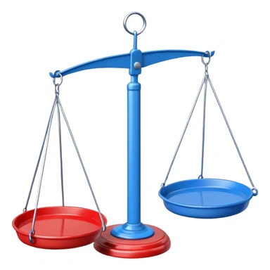 Hanging Balance Scale red blue  sticker