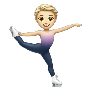 Biellmann figure skating sticker