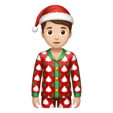 single xmas pajamas unisex  sticker
