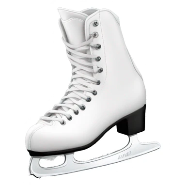 Ice skating boots white  sticker