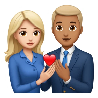 Man getting proposed to by woman sticker