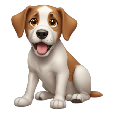 Dog shocked  sticker