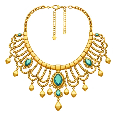 Necklace Emoji fantasy pixel art style sticker