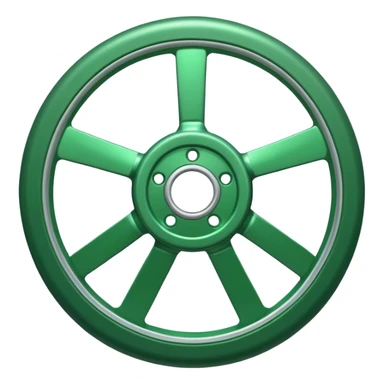green glider wheel sticker