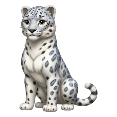 Snow leopard-whole body sticker