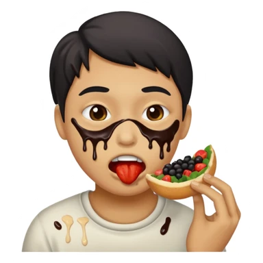 Eating ravenously  sticker