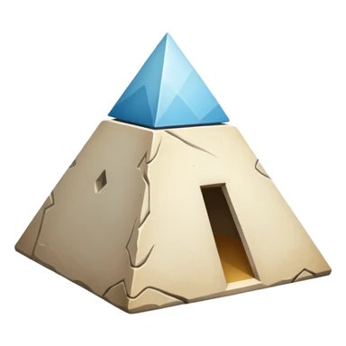 beautiful white pyramid  sticker