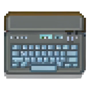 A computer keyboard emoji. sticker