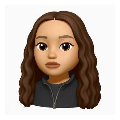 Convert this photo into a 3D emoji in Apple style, closely resembling the original person. The style should mimic Apple's emoji style with a 3D appearance, capturing the likeness and details of the person in the photo. sticker