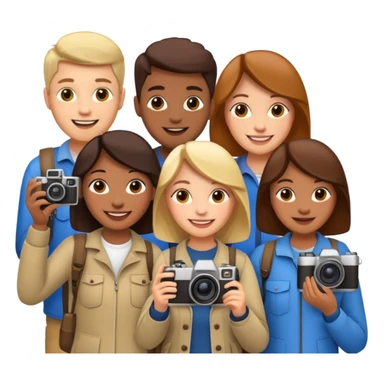 Tourists Taking Photo sticker