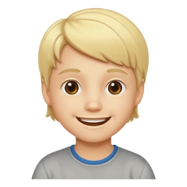 Blonde kid  doing this ⁶🤷⁷ sticker