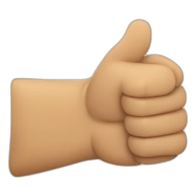 thumbs up fist bump sticker